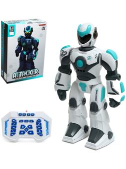 Робот «Атакер», радиоуправление, голосовое управление, свет, звук, с аккумулятором