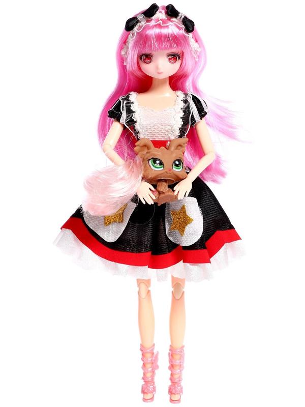 Кукла шарнирная «Пушистая магия», с питомцем