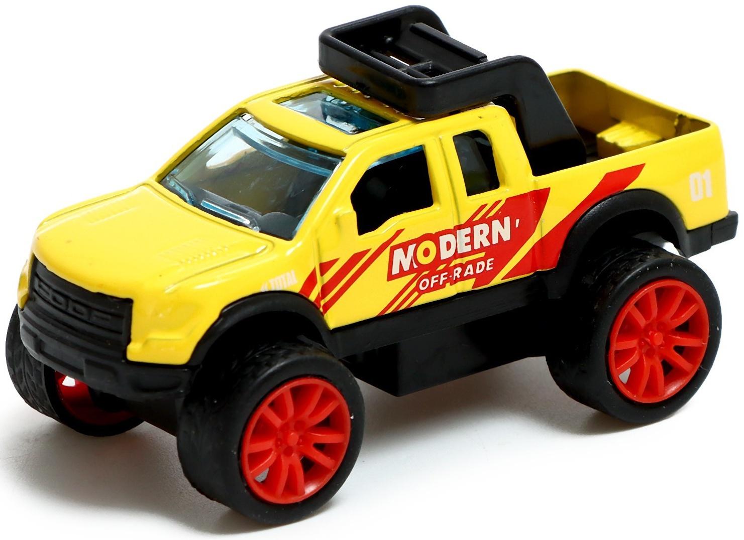 Машина металлическая «Крутые гонки. Пикап», инерция, 1:64, МИКС