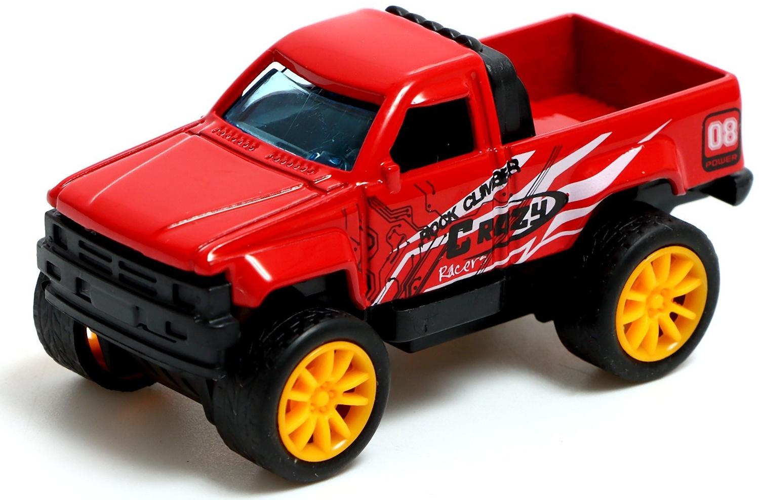 Машина металлическая «Крутые гонки. Пикап», инерция, 1:64, МИКС