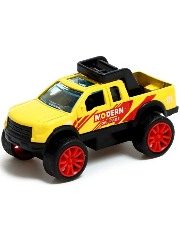 Машина металлическая «Крутые гонки. Пикап», инерция, 1:64, МИКС
