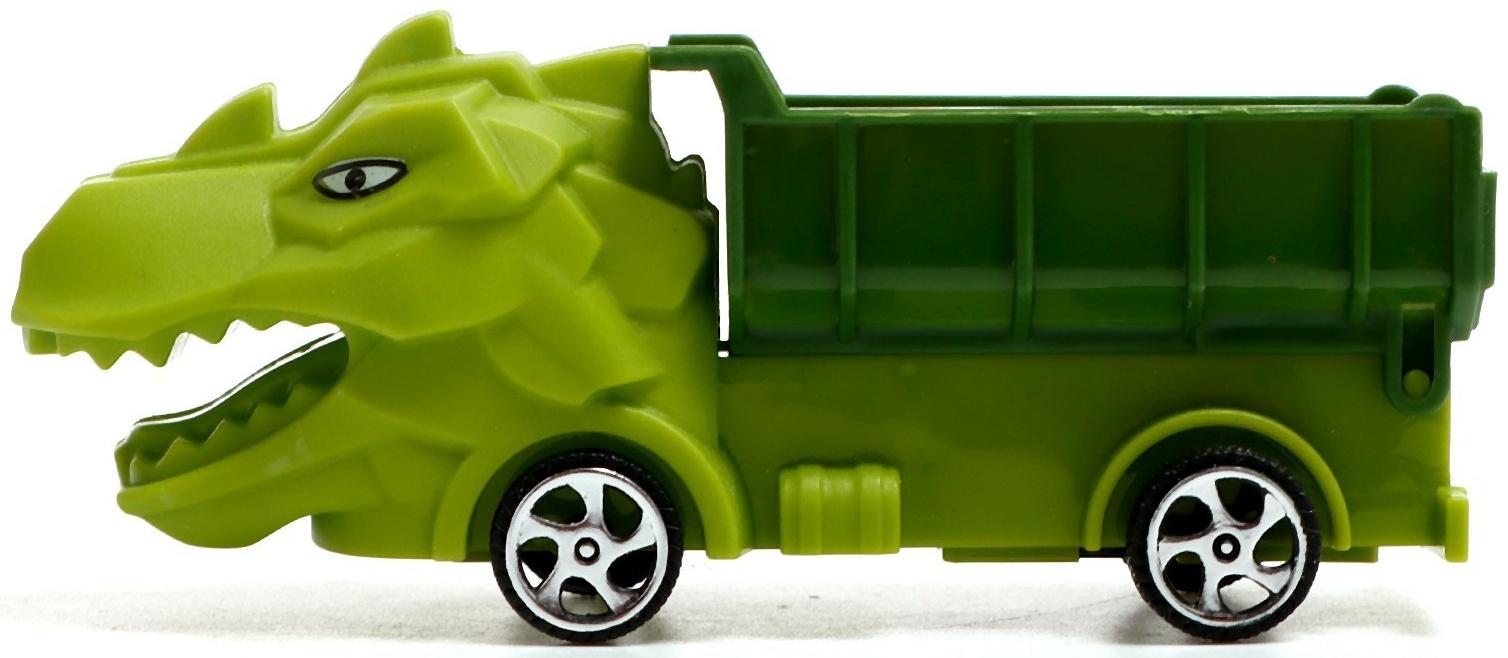 Набор грузовиков «Парк животных. Динозавры», инерция, МИКС