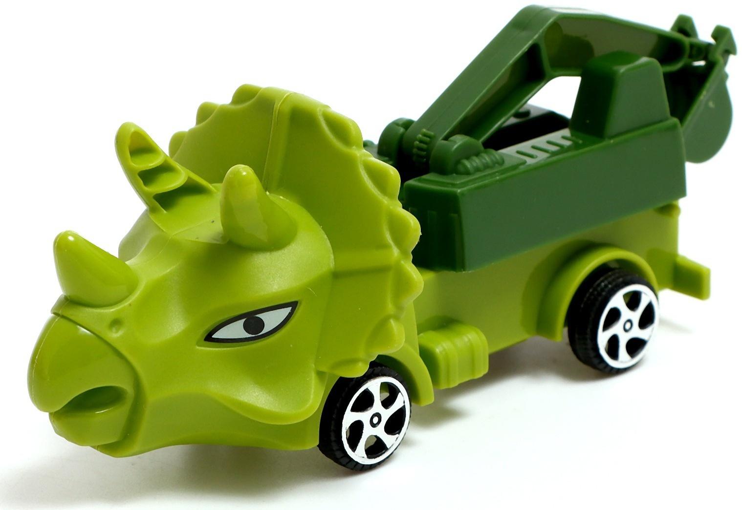 Набор грузовиков «Парк животных. Динозавры», инерция, МИКС