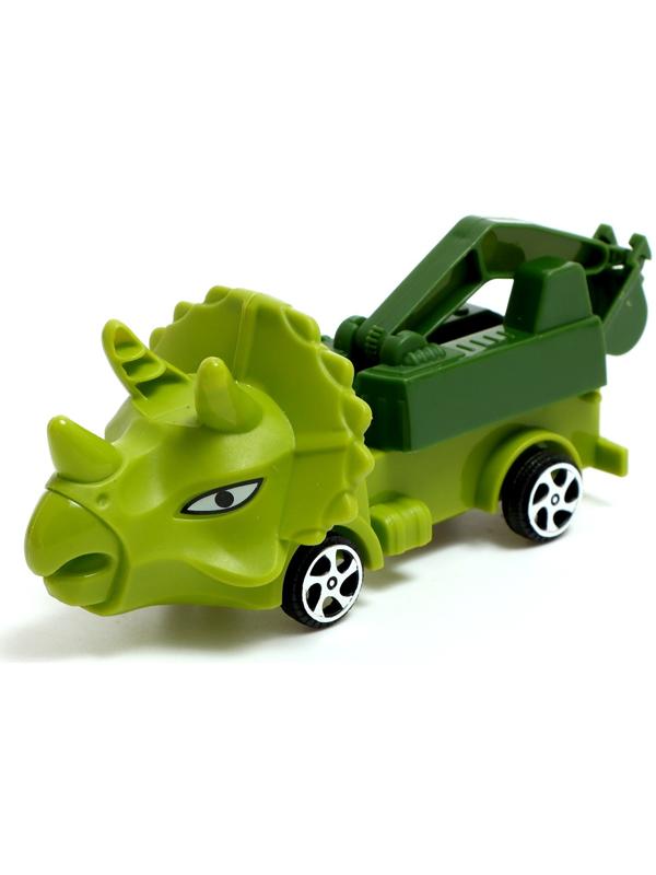 Набор грузовиков «Парк животных. Динозавры», инерция, МИКС