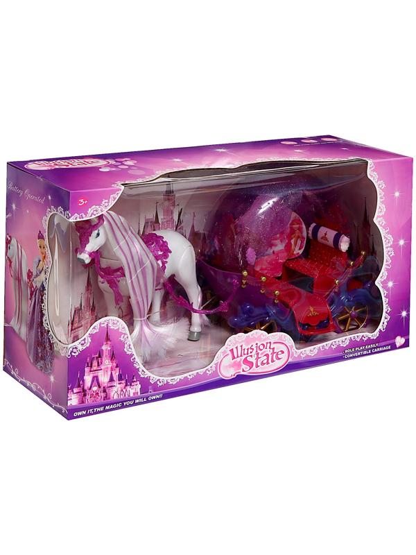 Карета для кукол «Сказка», лошадь ходит