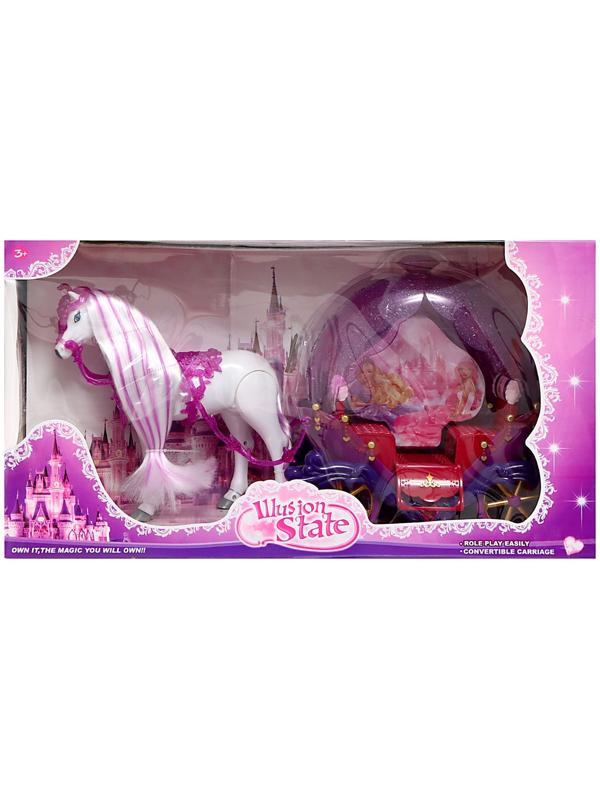 Карета для кукол «Сказка», лошадь ходит