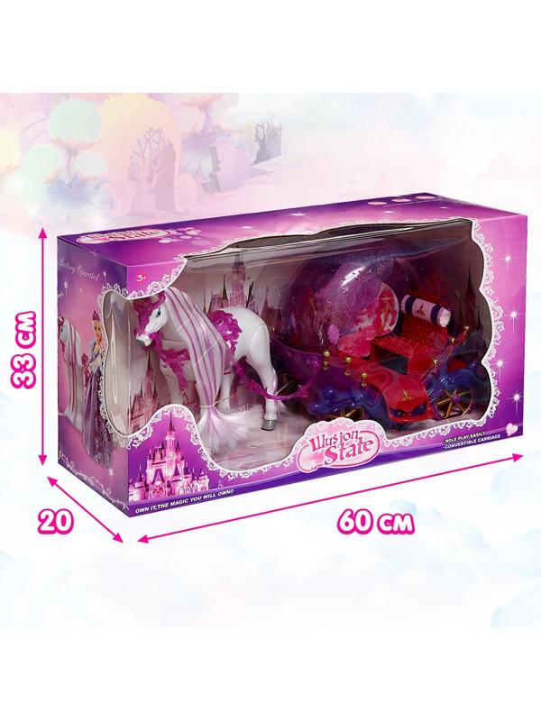 Карета для кукол «Сказка», лошадь ходит