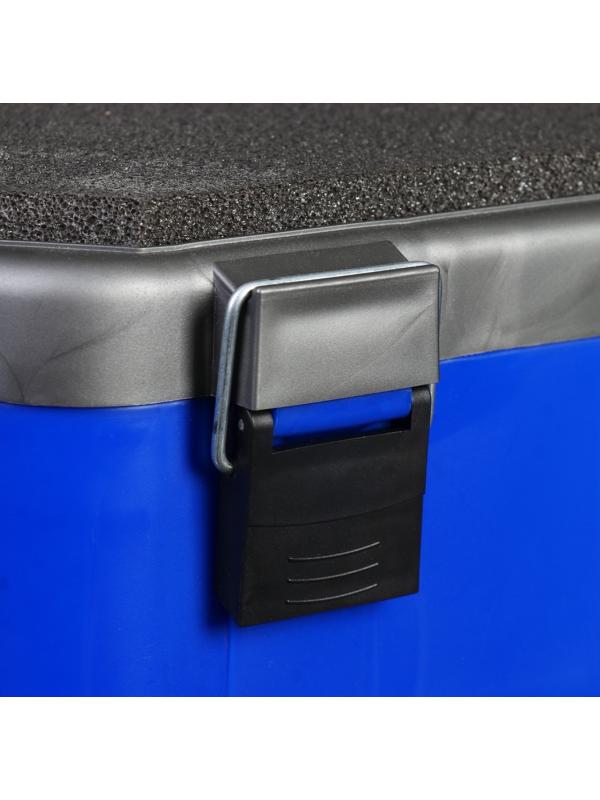 Ящик зимний HELIOS двухсекционный, цвет серо-синий