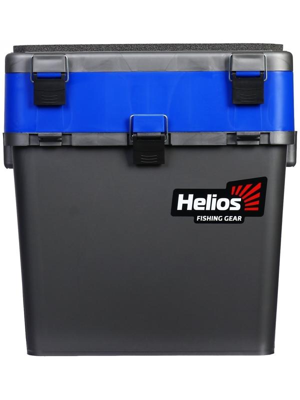 Ящик зимний HELIOS двухсекционный, цвет серо-синий