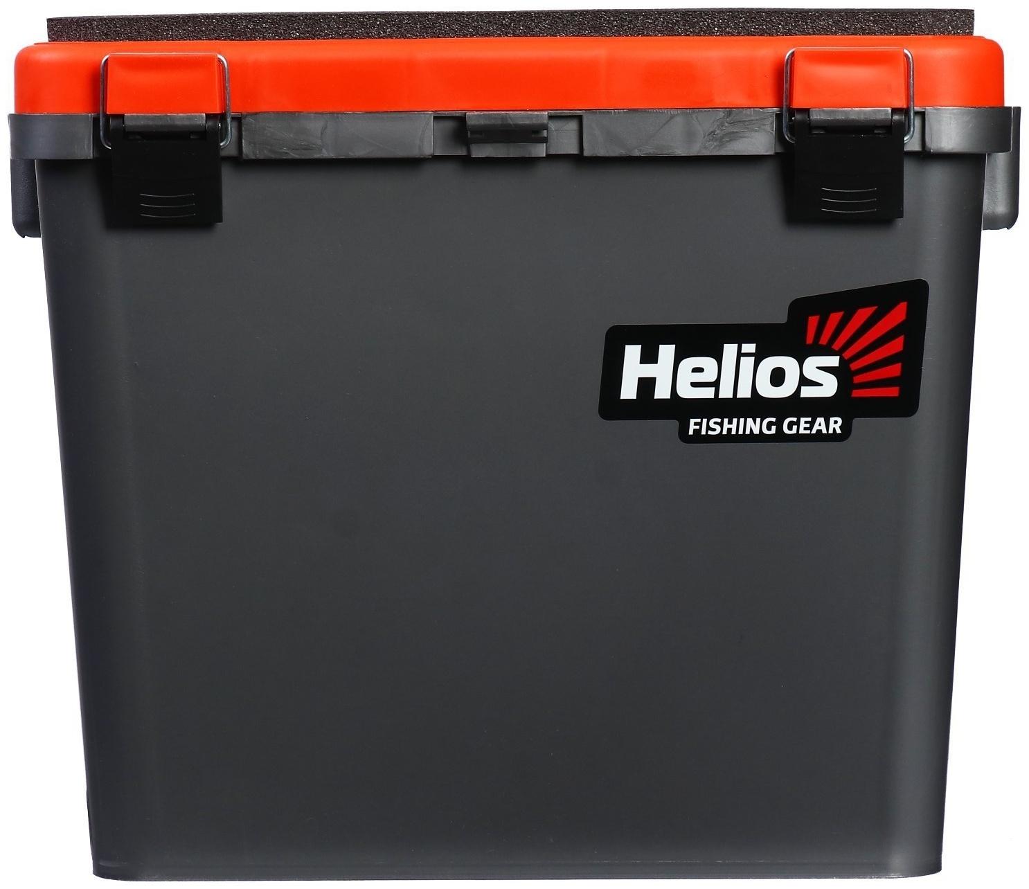 Ящик зимний HELIOS односекционный, цвет серо-оранжевый