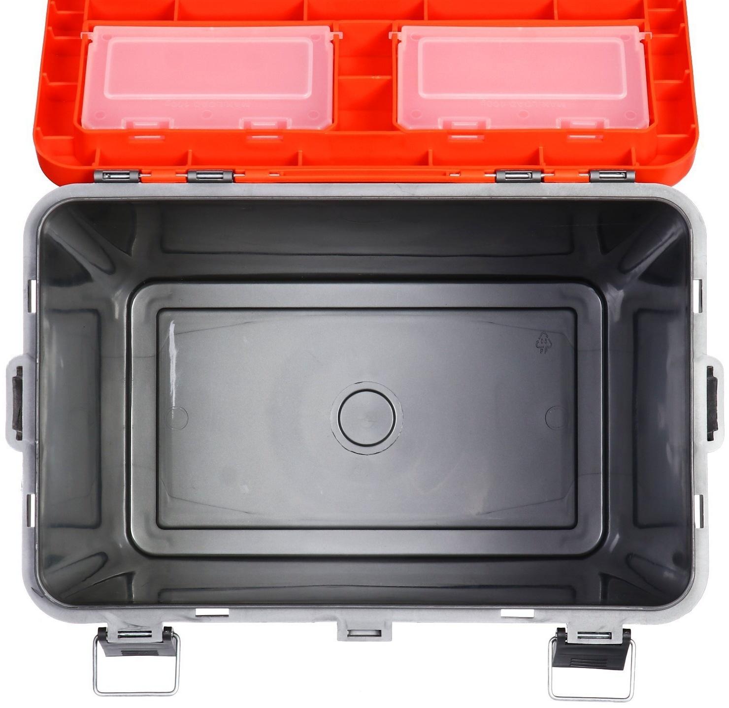 Ящик зимний HELIOS односекционный, цвет серо-оранжевый