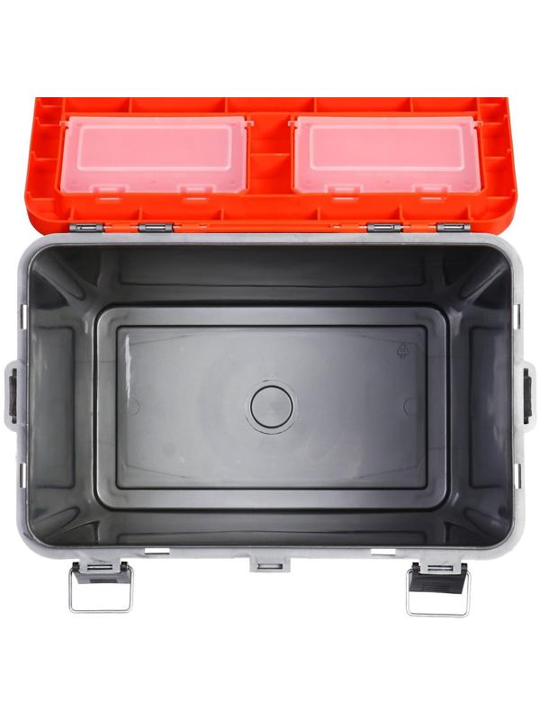 Ящик зимний HELIOS односекционный, цвет серо-оранжевый