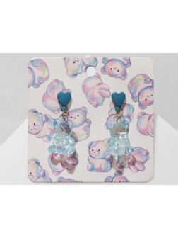 Серьги пластик 