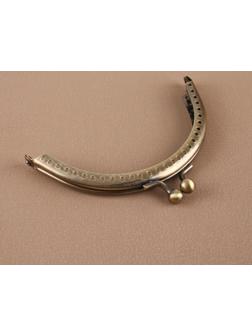 Фермуар пришивной «Полукруг», 10 × 6,5 см, цвет бронзовый