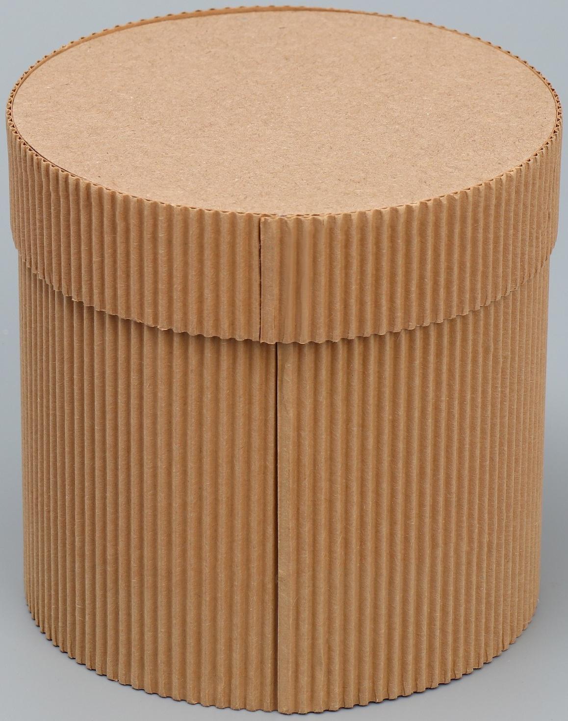 Шляпная коробка из микрогофры «Сердце», 12 х 12 см