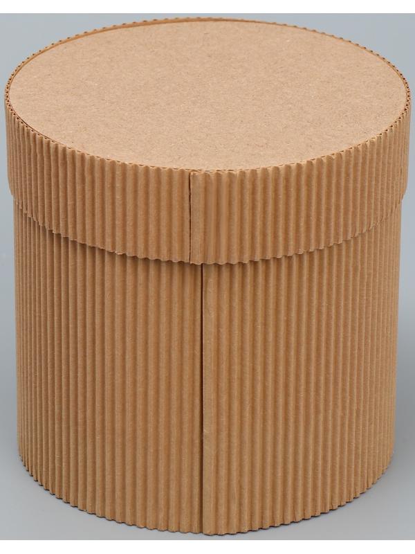 Шляпная коробка из микрогофры «Сердце», 12 х 12 см