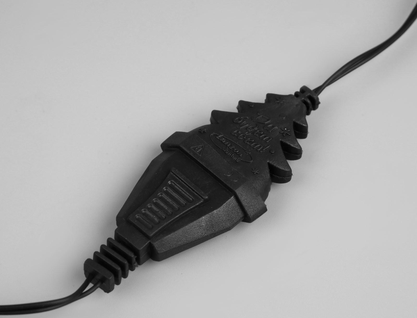 Удлинитель для комнатных гирлянд, 1.5 м, тёмная нить, УМС-вилка