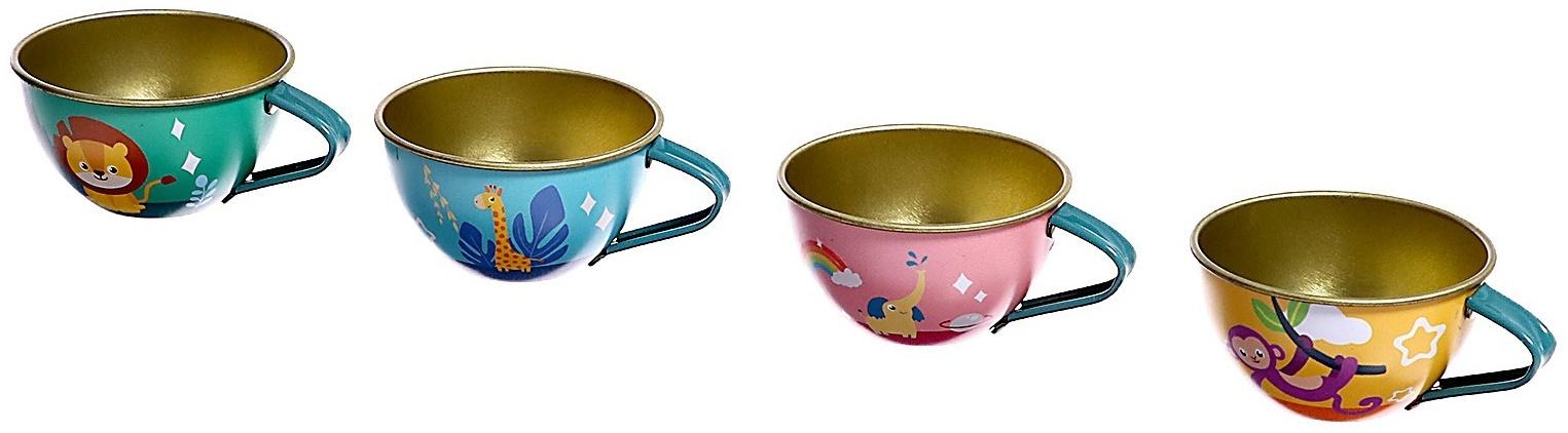 Набор металлической посуды «Зверята», 14 предметов, цвет МИКС