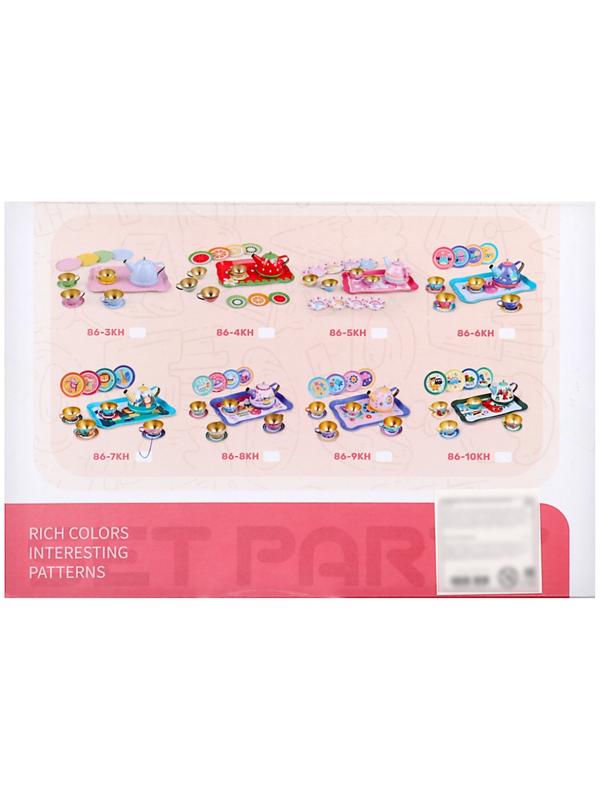 Набор металлической посуды «Зверята», 14 предметов, цвет МИКС