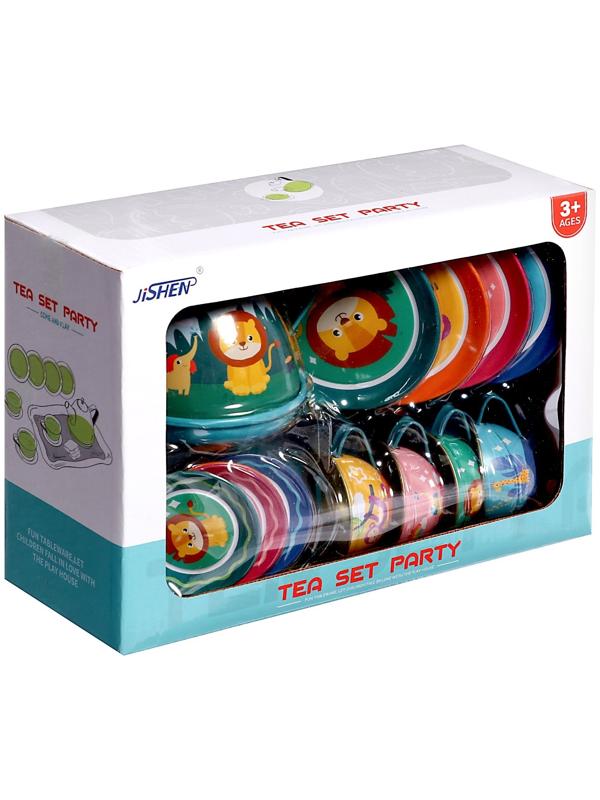 Набор металлической посуды «Зверята», 14 предметов, цвет МИКС