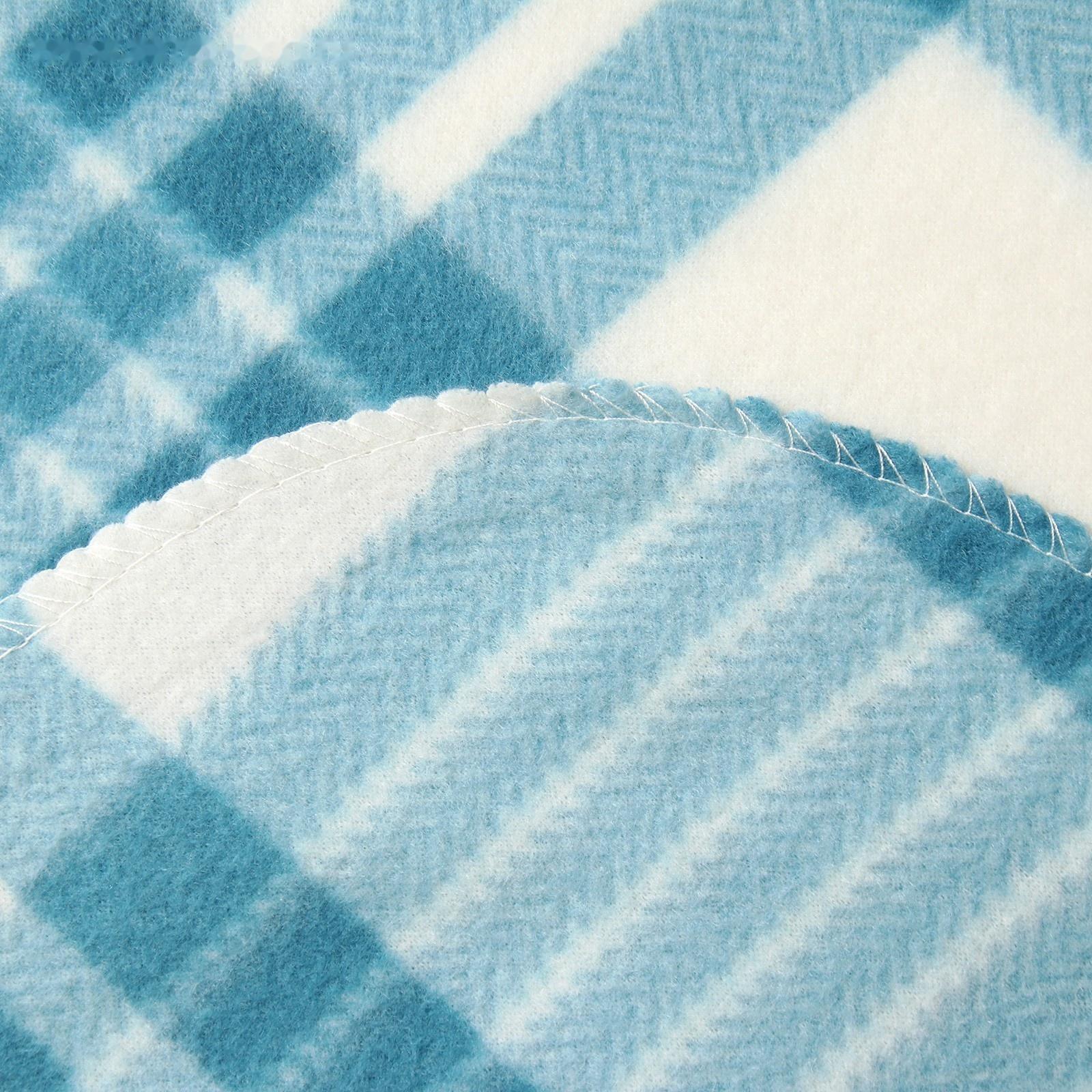 Плед ARDENZA BASIC 130х170см, цвет бирюза, флис, 160г/м, пэ