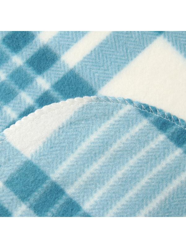 Плед ARDENZA BASIC 130х170см, цвет бирюза, флис, 160г/м, пэ