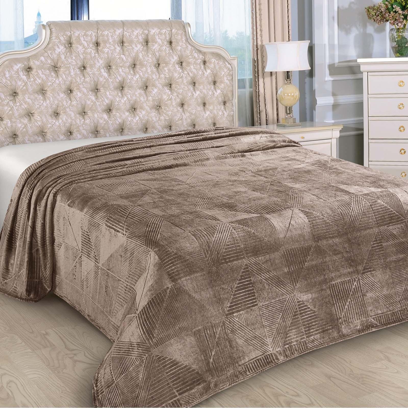 Плед Домино 200х205см, велсофт 250г/м, пэ100%