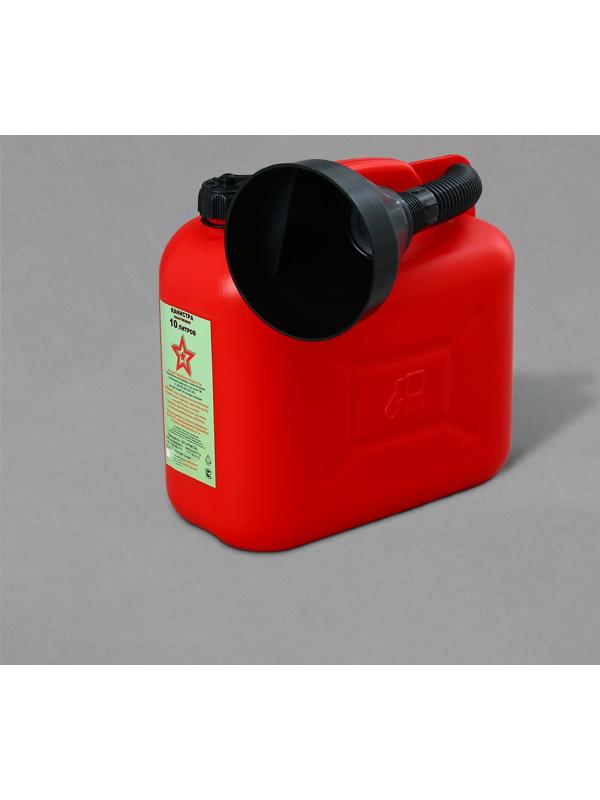 Канистра ГСМ «Звезда», 5 л, с воронкой, красная