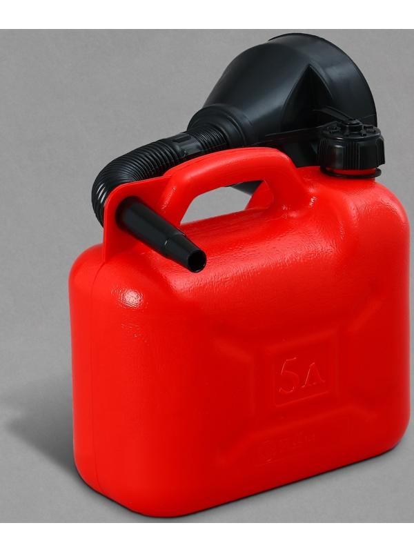 Канистра ГСМ «Звезда», 5 л, с воронкой, красная