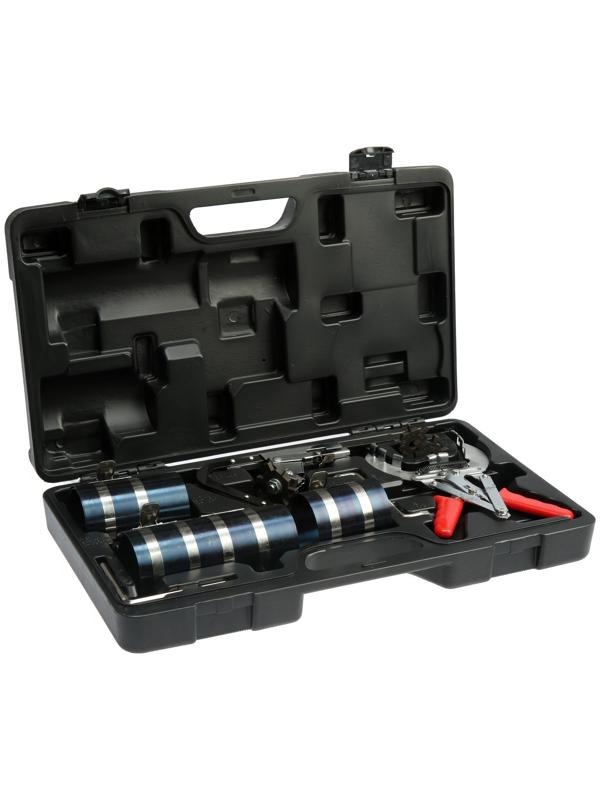 Набор для установки поршней ТУНДРА, оправки 53-175 мм, клещи для установки колец и очистки