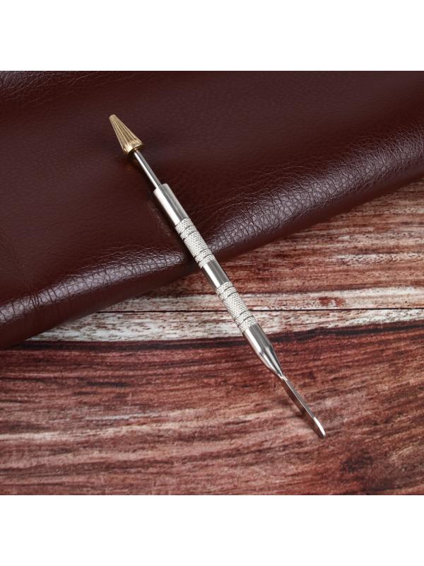 Ручка-аппликатор для кожи, 14,5 см, цвет серебряный/золотой