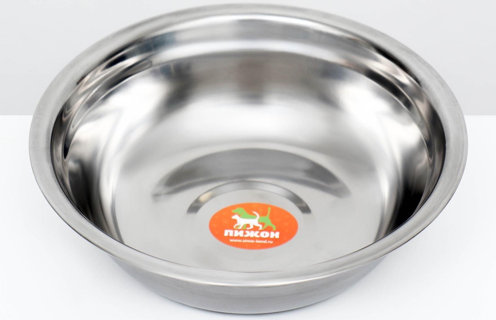 Миска металлическая эконом, 0,5 л, 17 х 5 см