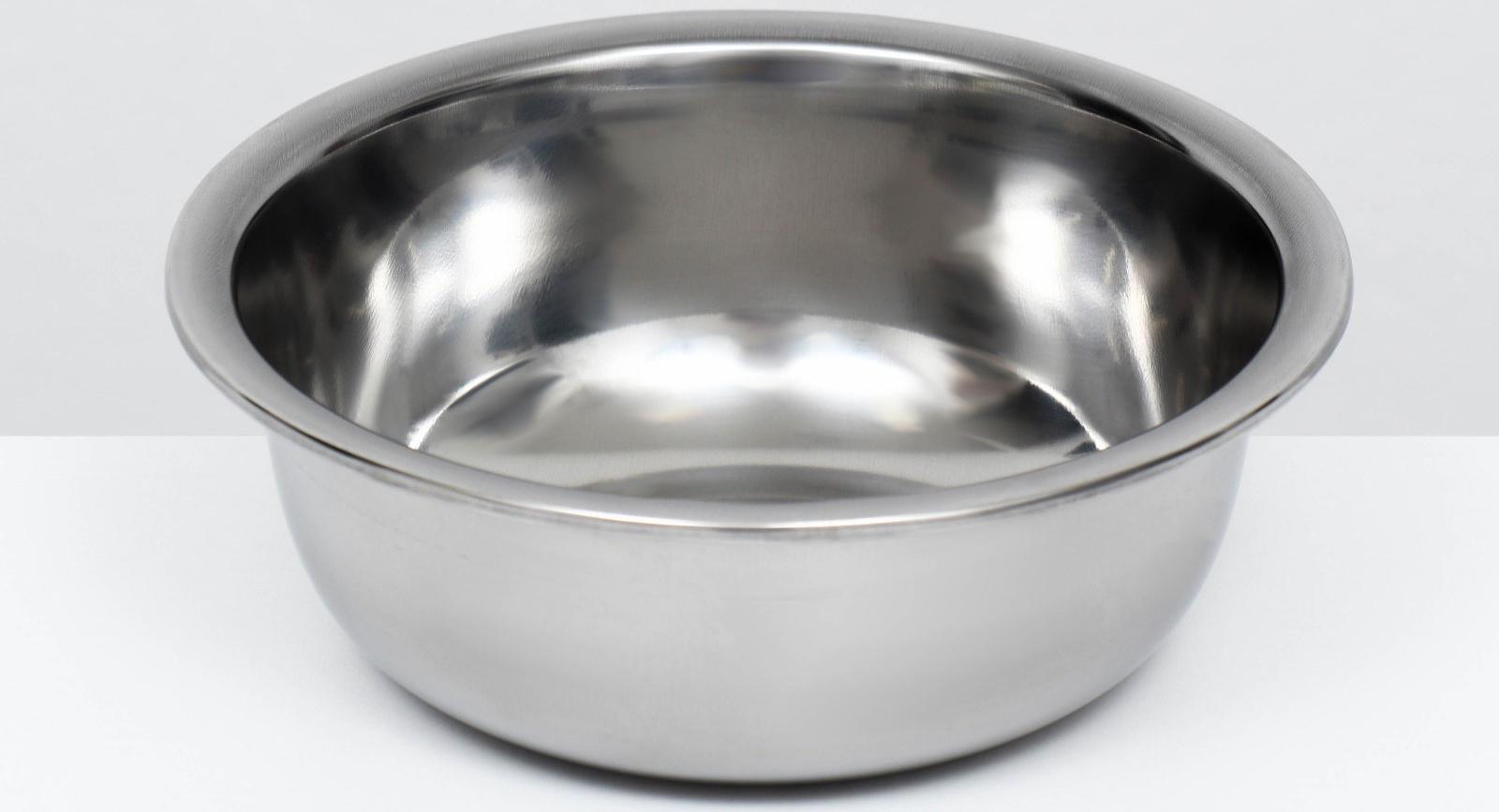 Миска металлическая эконом, 1 л, 17 х 6,5 см