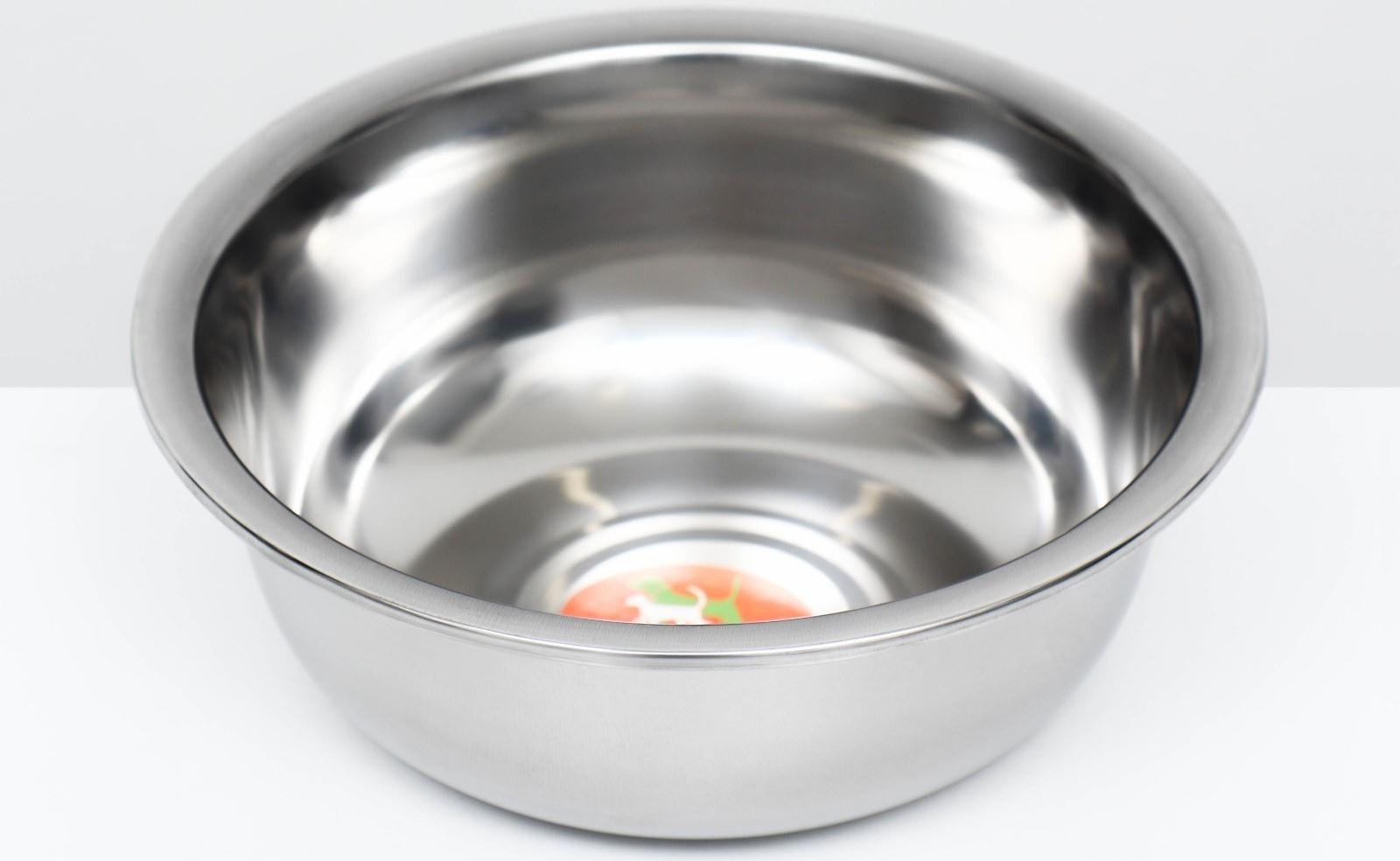 Миска металлическая эконом, 1 л, 17 х 6,5 см