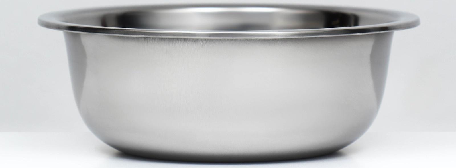 Миска металлическая эконом, 1 л, 17 х 6,5 см