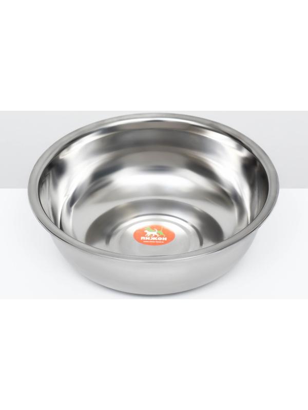 Миска металлическая эконом, 2,7 л, 25 х 8 см