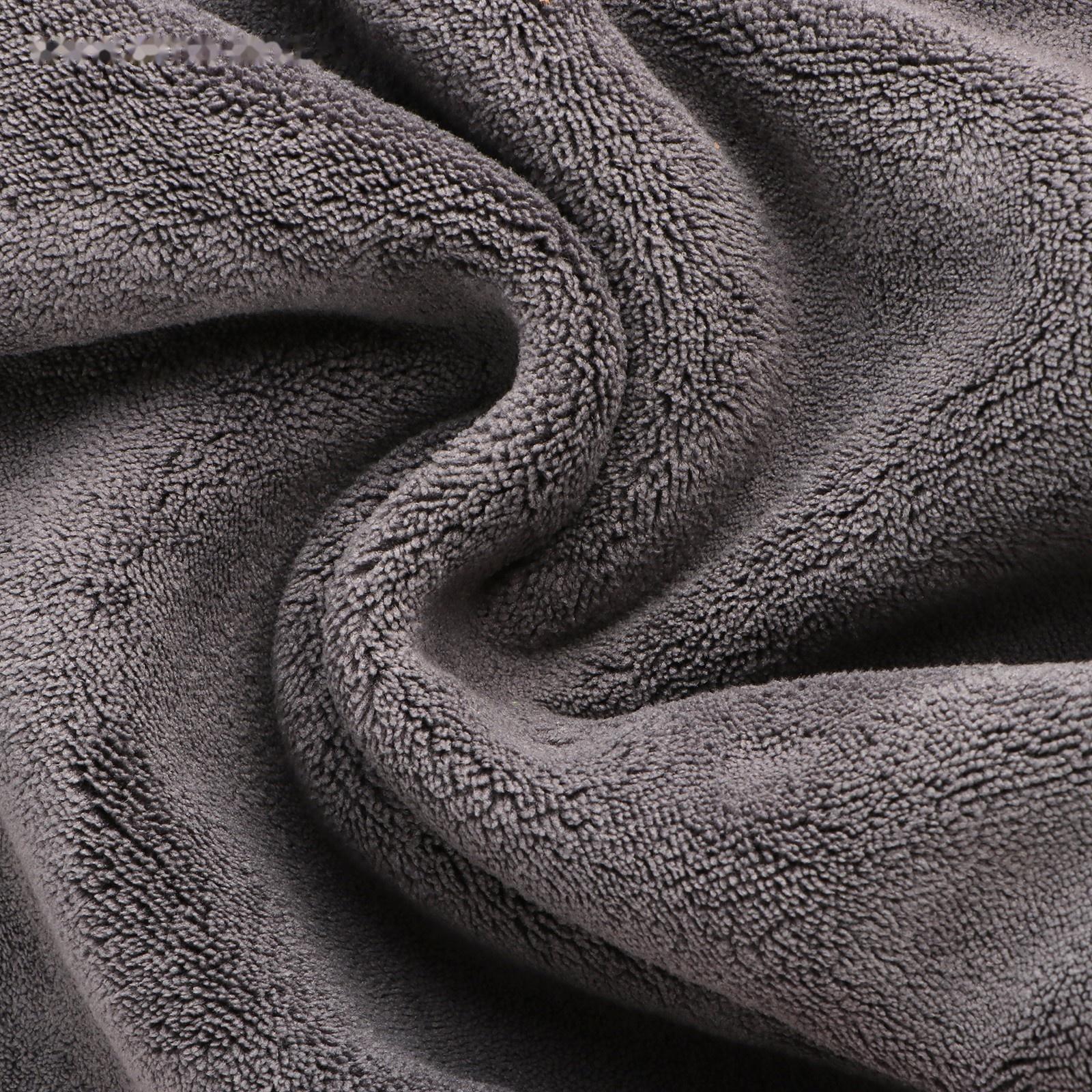 Тряпка для автомобиля CARTAGE, микрофибра, 800 г/м², 30×40 cм, желто-серая