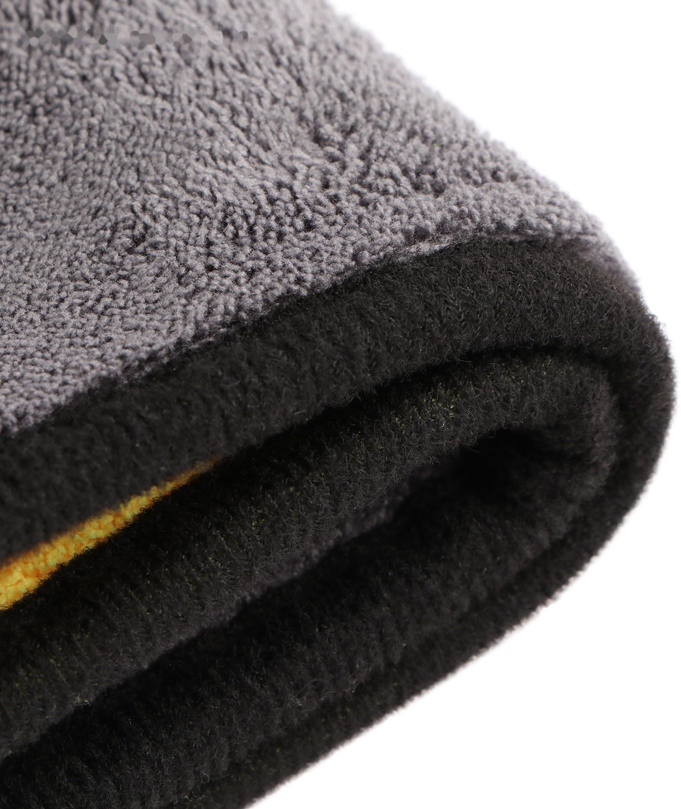 Тряпка для автомобиля CARTAGE, микрофибра, 800 г/м², 30×40 cм, желто-серая