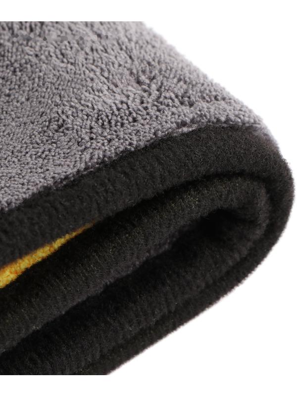 Тряпка для автомобиля CARTAGE, микрофибра, 800 г/м², 30×40 cм, желто-серая