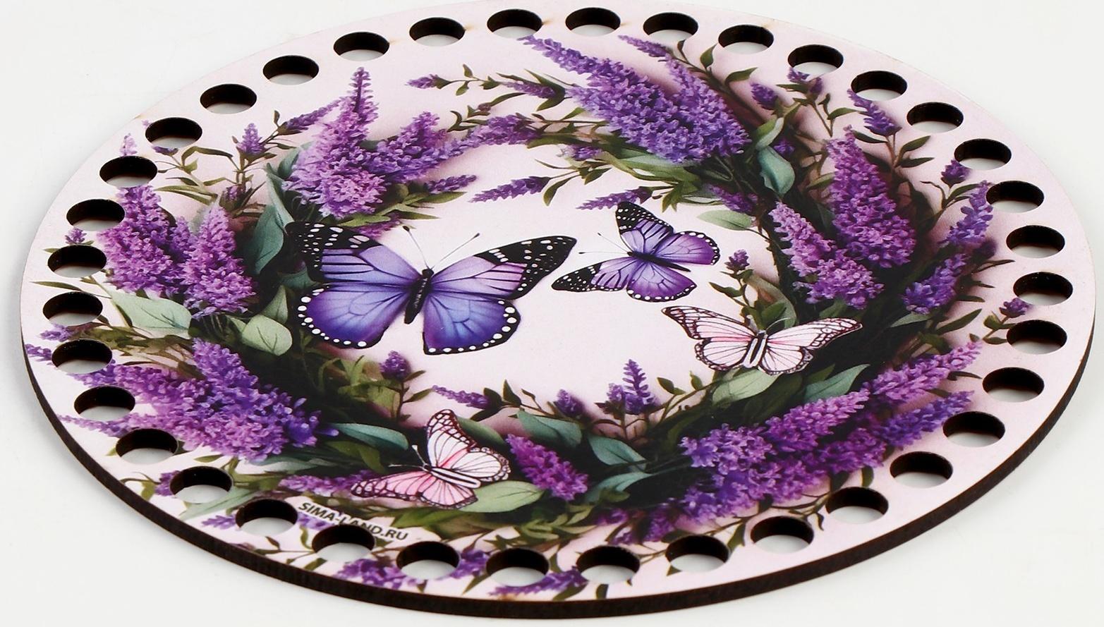 Донышки для вязания 2 в 1 «Весенняя нежность», круг 15 см, хдф 3 мм