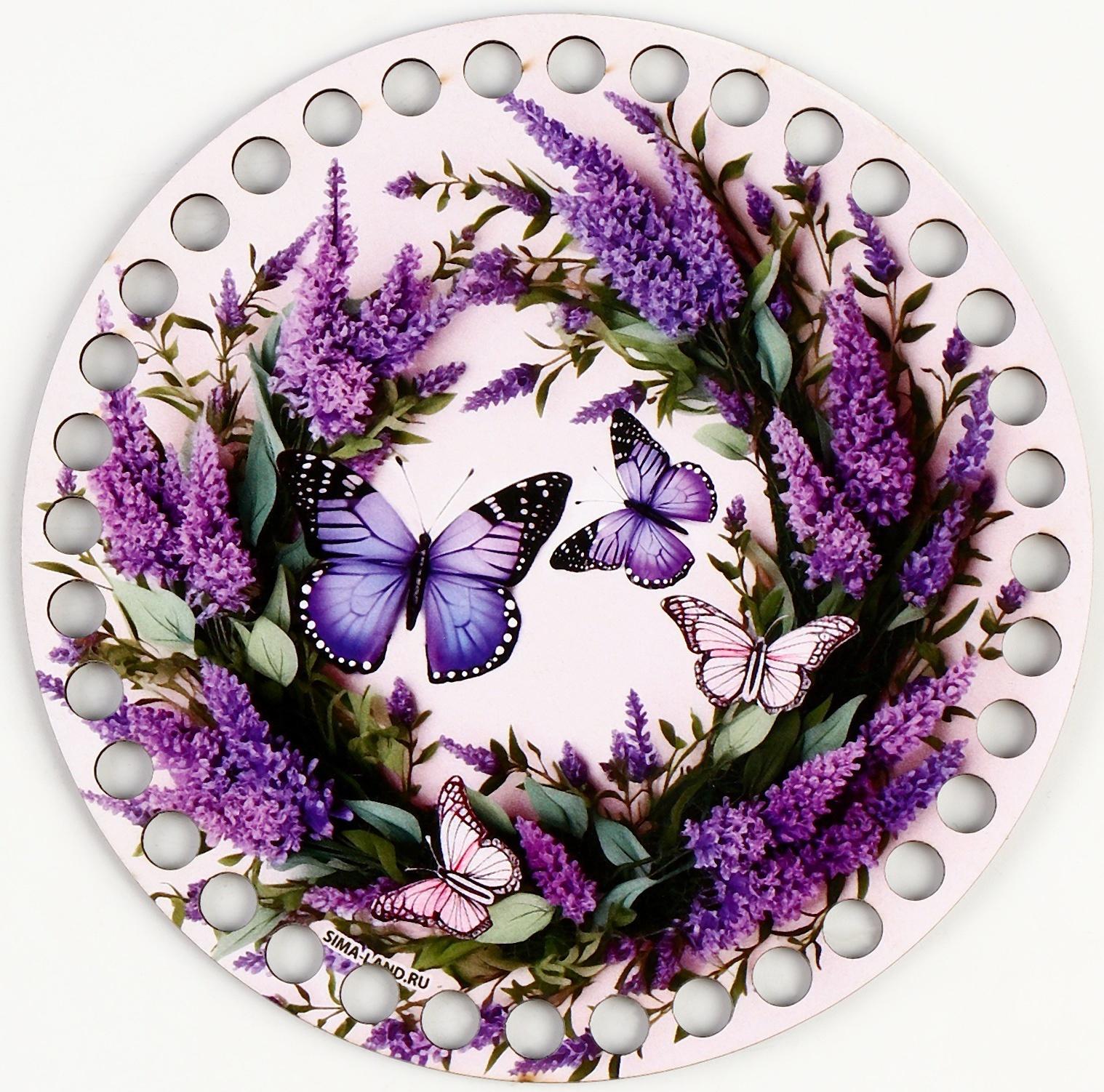 Донышки для вязания 2 в 1 «Весенняя нежность», круг 15 см, хдф 3 мм