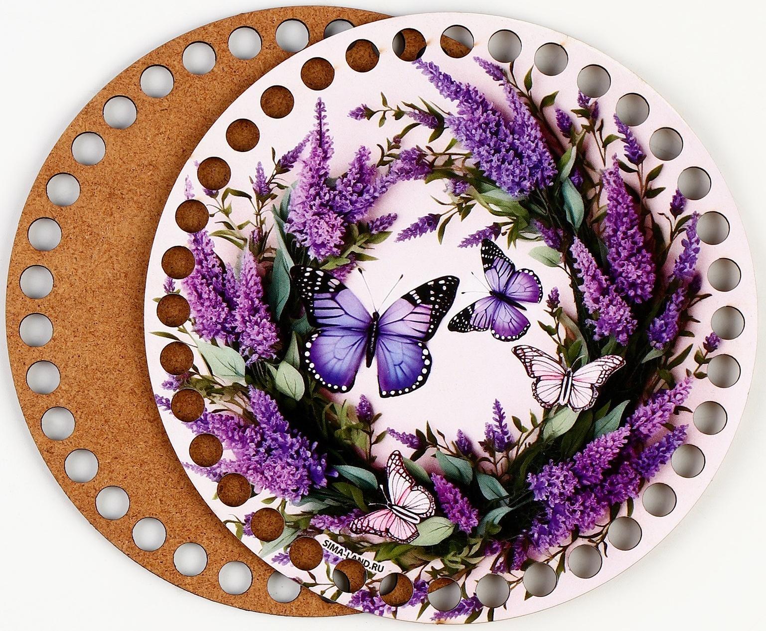 Донышки для вязания 2 в 1 «Весенняя нежность», круг 15 см, хдф 3 мм