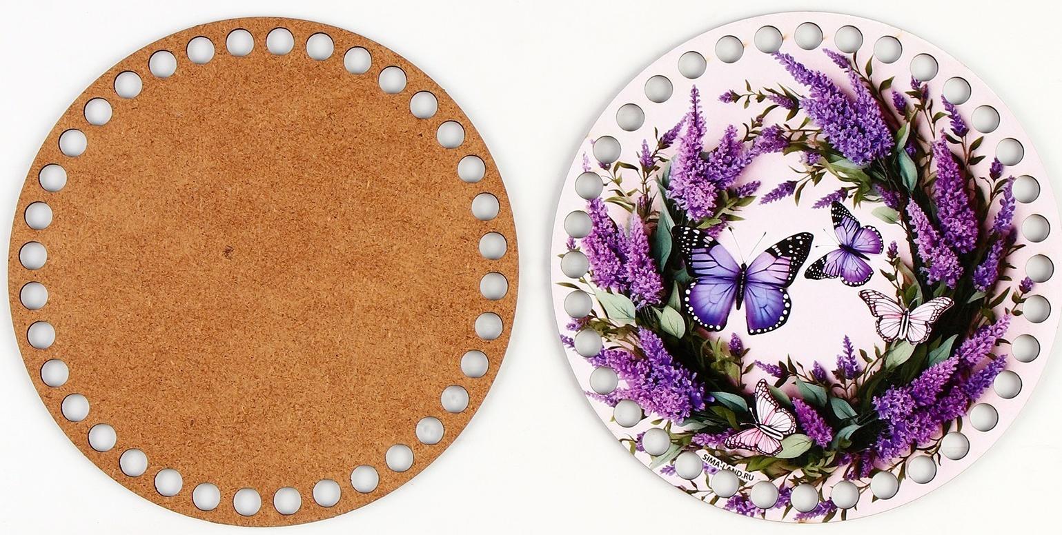 Донышки для вязания 2 в 1 «Весенняя нежность», круг 15 см, хдф 3 мм