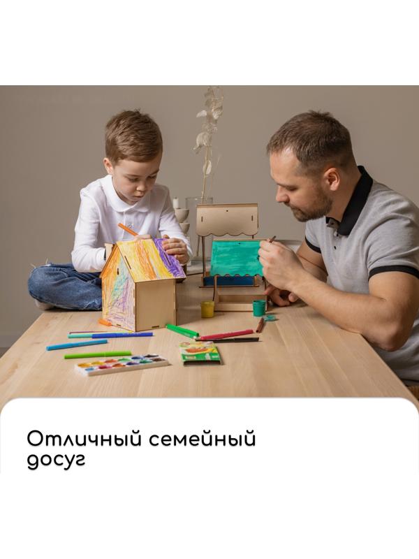 Кормушка из дерева своими руками «Новогодний дракон», 14.5 × 14.5 × 17.5 см, Greengo