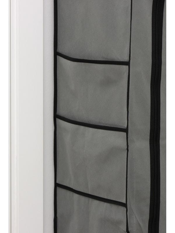 Обувница, 9 ярусов, 60×30×155 см, цвет серый