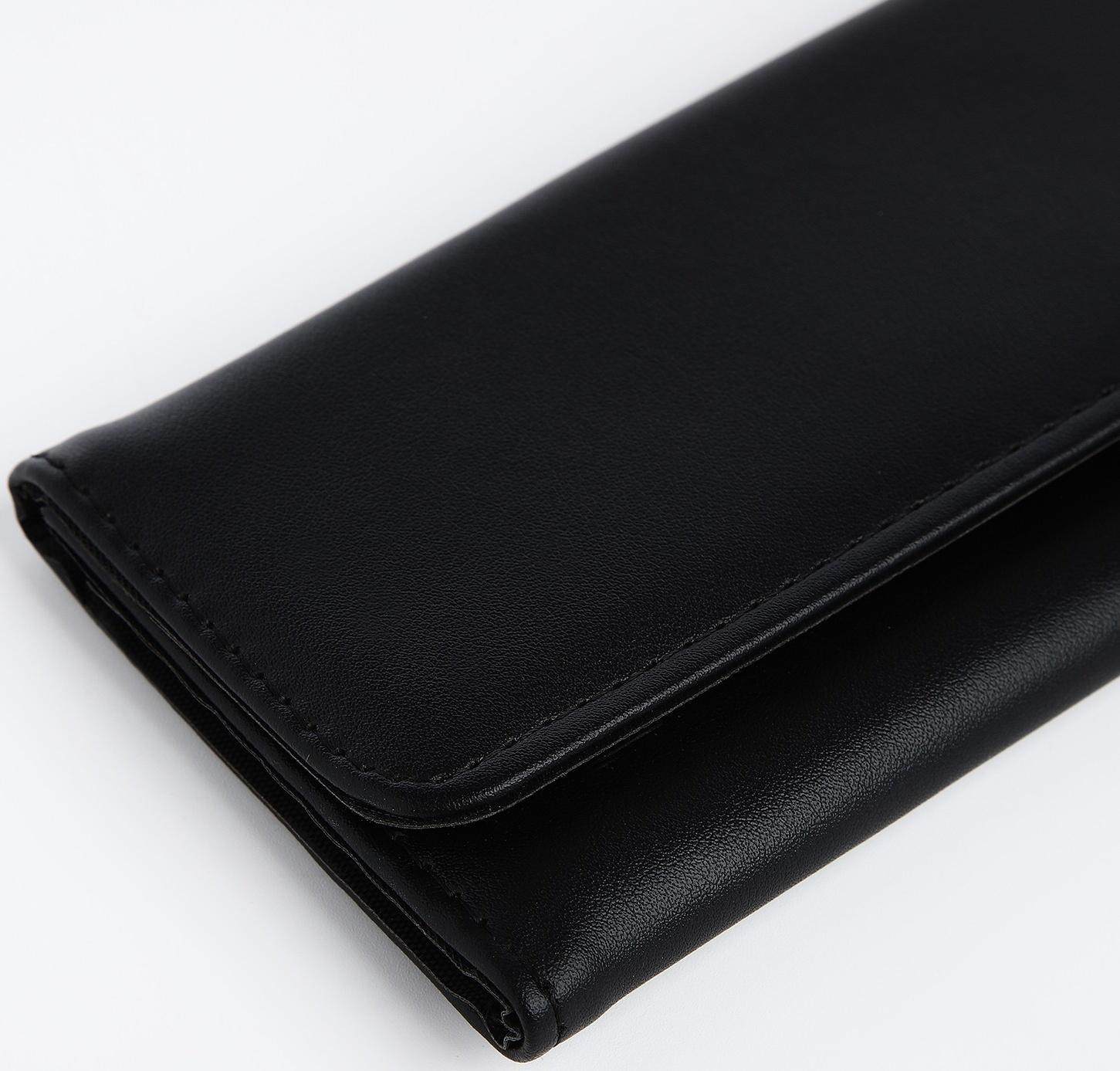 Кошелёк на магните, цвет чёрный