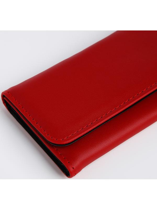Кошелёк на магните, цвет красный