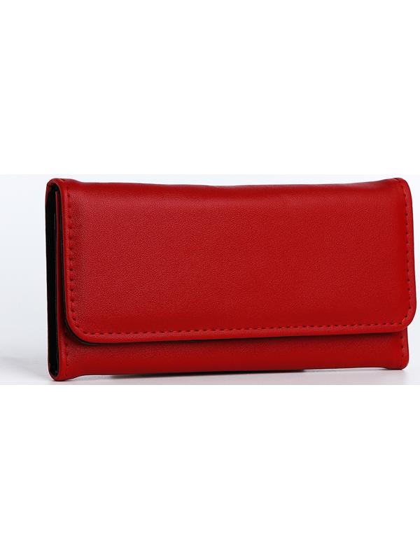 Кошелёк на магните, цвет красный