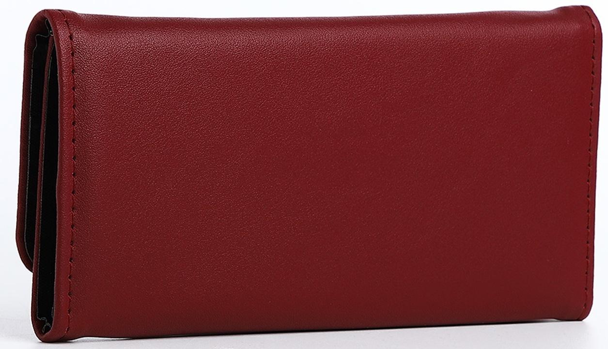 Кошелёк на магните, цвет бордовый