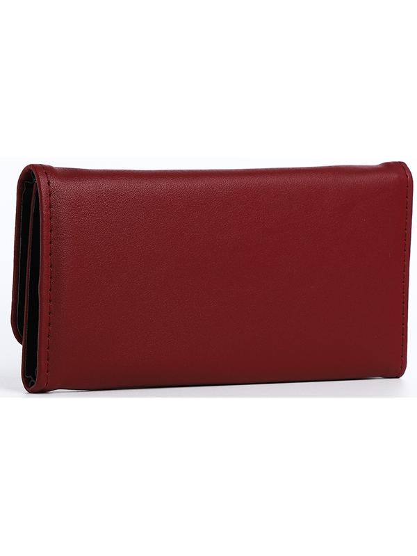 Кошелёк на магните, цвет бордовый